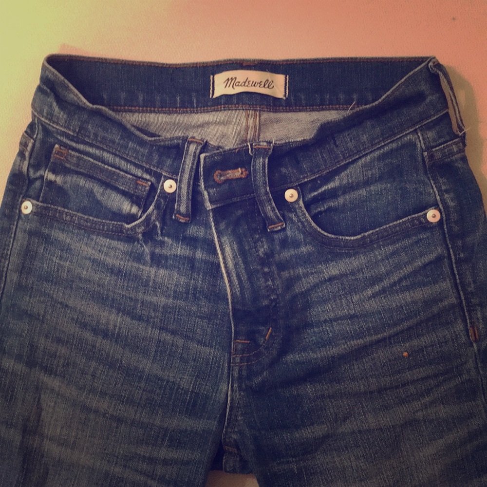Madewell high rise skinny crop jeans 24
